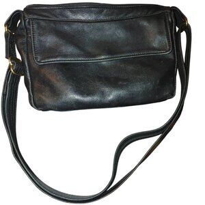 Crossbody Grace Leathers USA Vintage Shoulder Purse Black Adjustable Strap